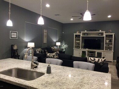 Great room from kitchen
