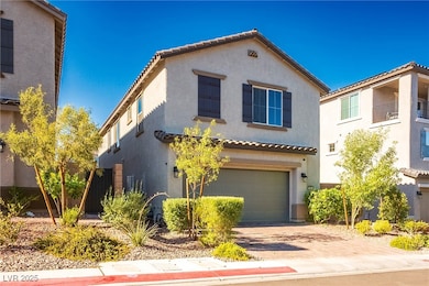 Mediterranean / spanish-style house featuring a garage, stucco siding, driveway, and a tiled roof