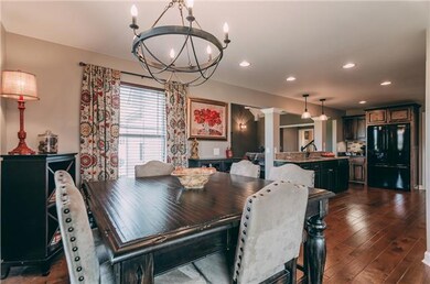 Dining area is open to the living and kitchen. Works perfect for entertaining! 