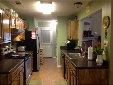Kitchen with new tile flooring
