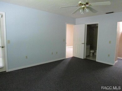 Master walk-in on right