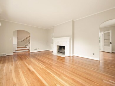 living room to hall and dining
