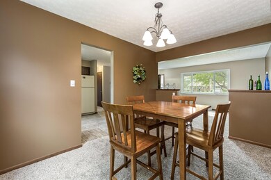 dining room and living room