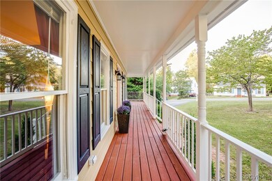Full length country porch
