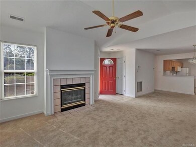 View of Family Room looking into Entryway/Foyer.