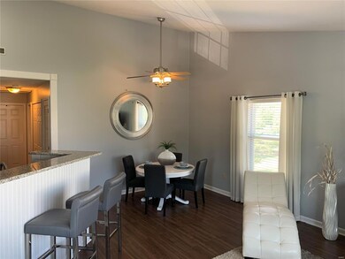 fluted wood trim around doorway,vaulted ceilings