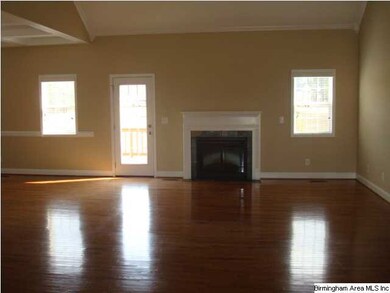 Family room with fireplace