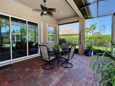 Screened extended patio
