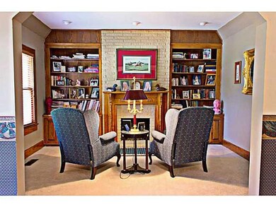 Living Room. Fireplace and Built-Ins
