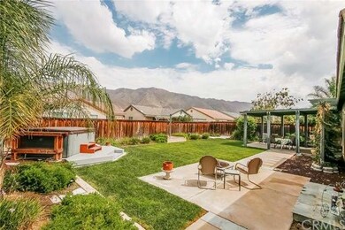Hill top views, above ground spa and two patios.