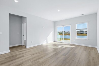Unfurnished room featuring light hardwood / wood-s