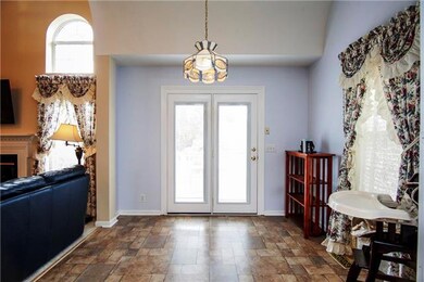 Breakfast Area with french doors leading to large deck