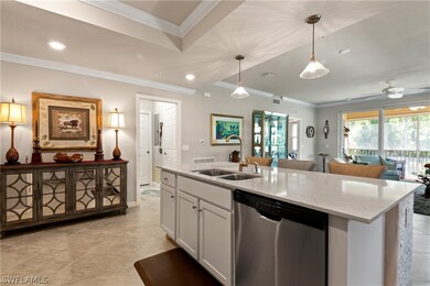 Crown molding and abundant tray ceilings add luxur