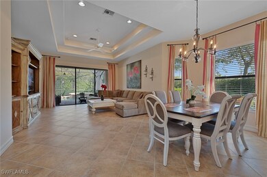 Loads of light in the dining area