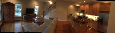 Panoramic view of living area