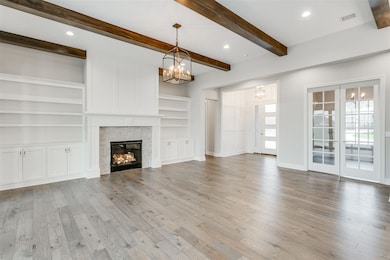 French doors to office.