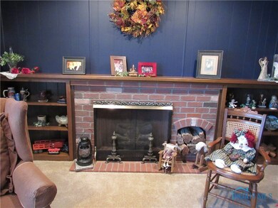 Electric fireplace with built in cabinet.