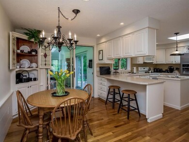 Dining area adjacent to the kitchen