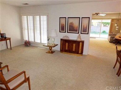 View of living room looking through to family room