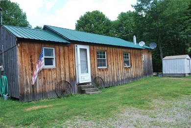 Steel roof with wood exterior