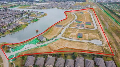 Aerial view of Towne Lake's newest section, Heritage Cove at Towne Lake.