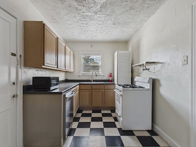 Kitchen with Gas Range, Dishwasher & Fridge