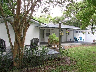 Porch leads to laundry room
