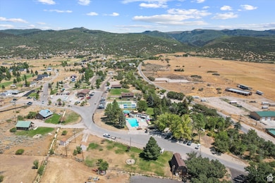 Aerial view of Skyline Mountain Resort from the West looking to the East.