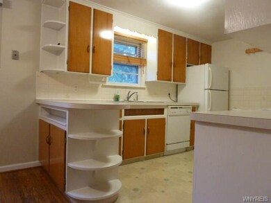 Solid wood cabinet storage in the kitchen with a b