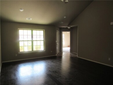 View from the kitchen to the front door.