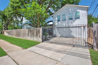 View of gated access to garage.
