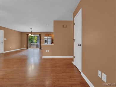 Unfurnished living room with light wood-type flooring