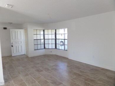Living Room with New Tile Flooring