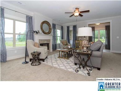 Fireplace with Decorative Mantle & Tile Surround (