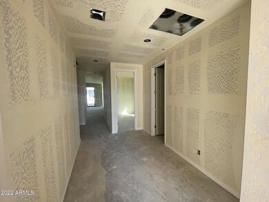 long hallway upon entry