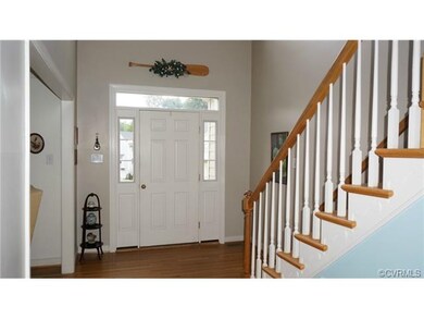 Two story foyer.