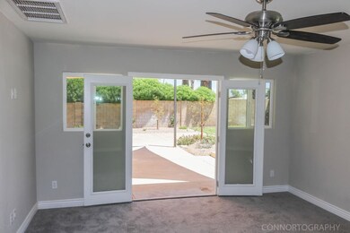 French doors out to rear yard