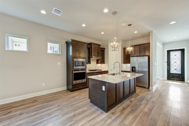 Open concept kitchen with Island