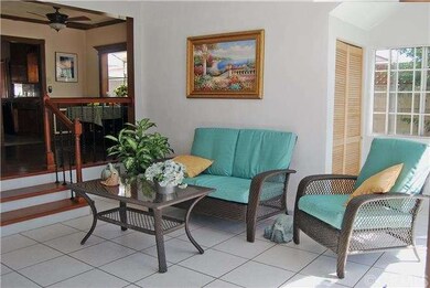 Step down family room/sun room - under the stairs 