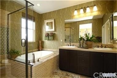 Master bathroom, as shown in the model