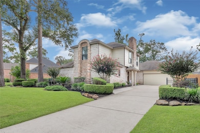 The exterior combines brick and cement board sidin