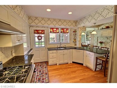 Chef's kitchen with granite counters, Subzero frid