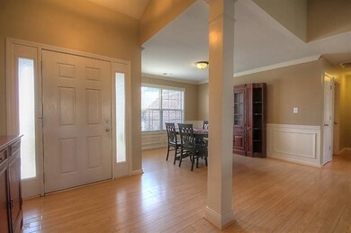 Entry open to dining room