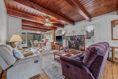 Living room featuring hardwood / wood-style floors