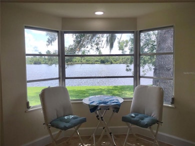 Breakfast Nook at the bay window overlooking the river.