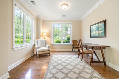 Home office with a healthy amount of sunlight, cro