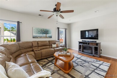 Living room featuring healthy amount of natural li