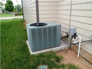 A/C unit is in place.