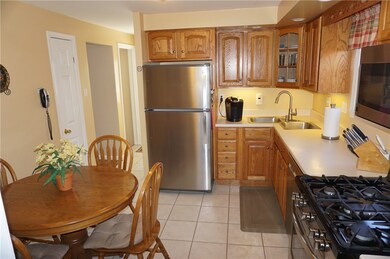 The eat-in Kitchen is highlighted by ceramic tile