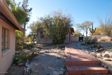 Guest house walkway to main house